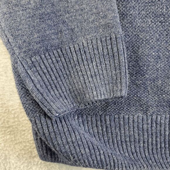 Tricots St. Raphael Sweater Mens Medium Blue Knit Long Sleeve V Neck Pullover - Picture 6 of 10